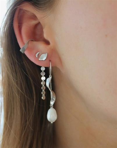 Stine A - Tout Petit Bella Moon Single Ørering - Sølvfarvet